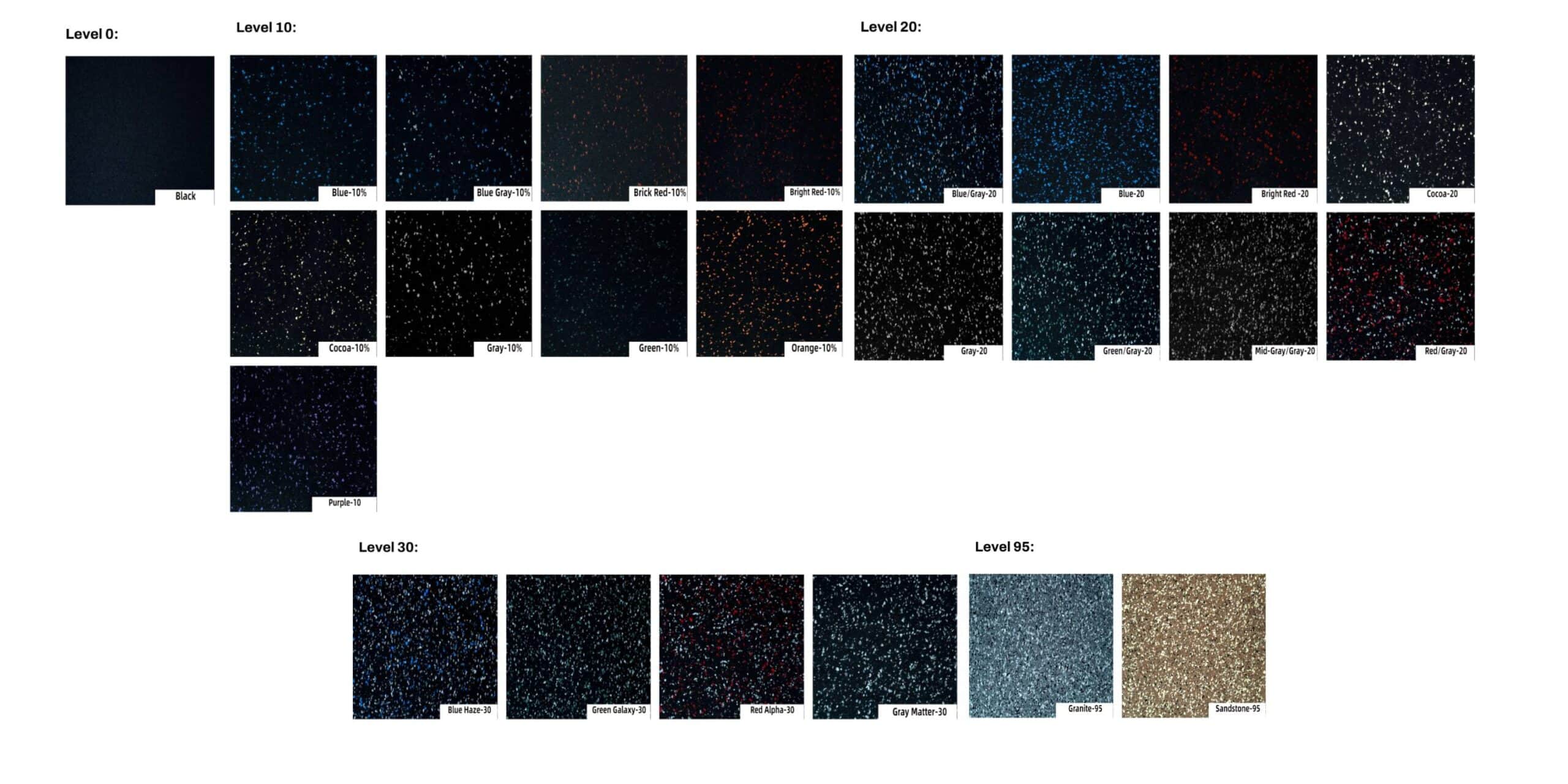 GYMlogix - Interlocking Rubber Tiles 47"x47" 29 GymLogix Color Options