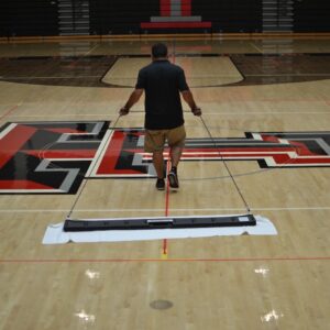 Courtclean 6' Damp Mop for Gym Floors - In Use