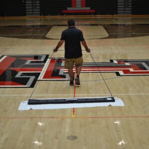 Courtclean 6' Damp Mop for Gym Floors - In Use