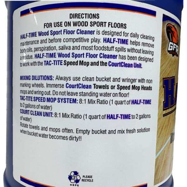 Half-Time Gym Floor Cleaner