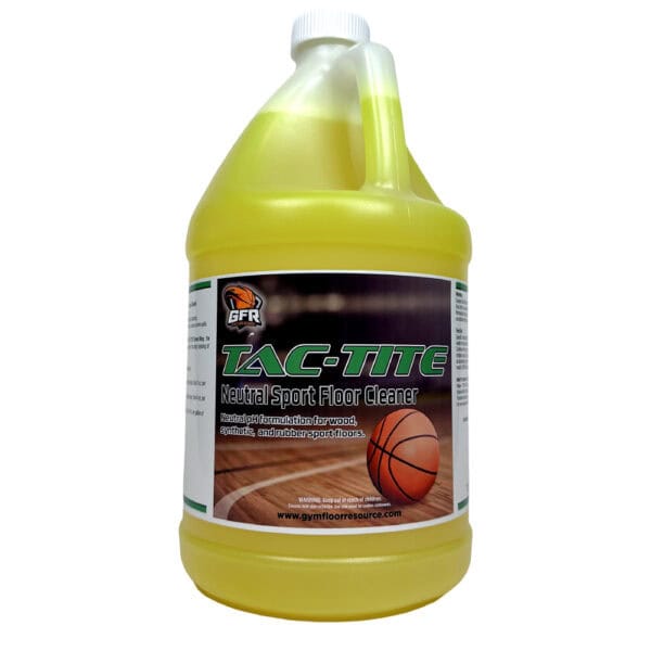 Tac-Tite Sports Floor Cleaner- Neutral PH Balance for Wood, Synthetic, and Rubber gym floors