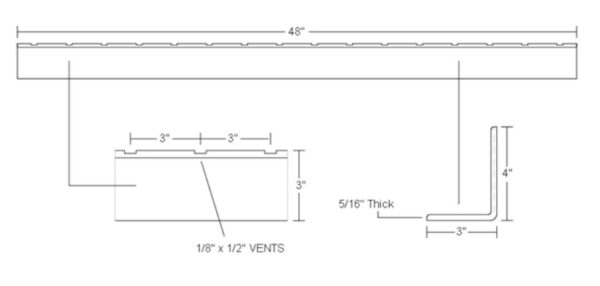 Gym Floor Resource - Vent Cove Base Dimensions