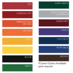 Gym Cove Aluminum Vent Cove Base 5 Gym Cove - Custom Aluminum Vent Cove Base for Gyms - Color Options