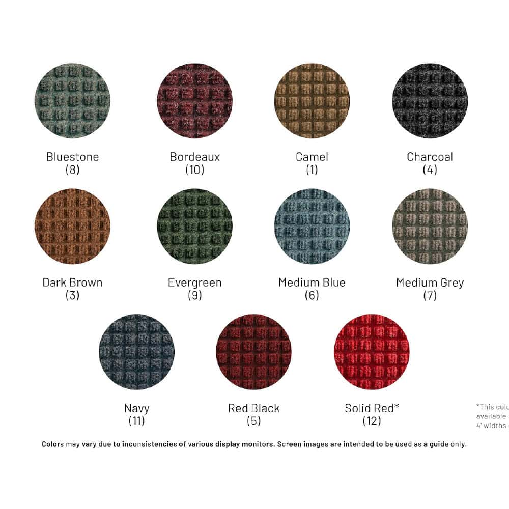 M+A WaterHog Classic Scraper/Wiper Entrance Mat 43 WaterHog Classic mat color options