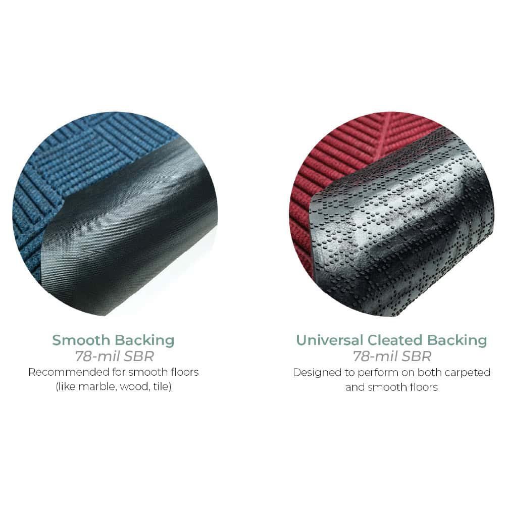 M+A WaterHog Classic Scraper/Wiper Entrance Mat 44 WaterHog Classic smooth and universal cleated backing